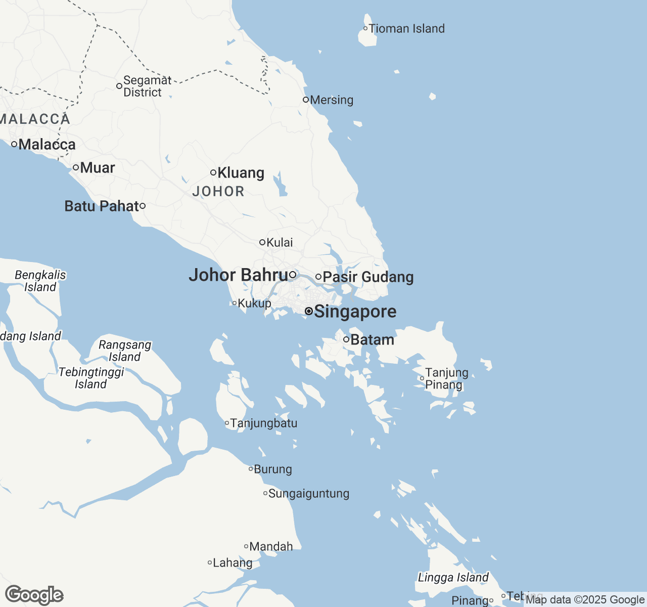 Map of Southeast Asia